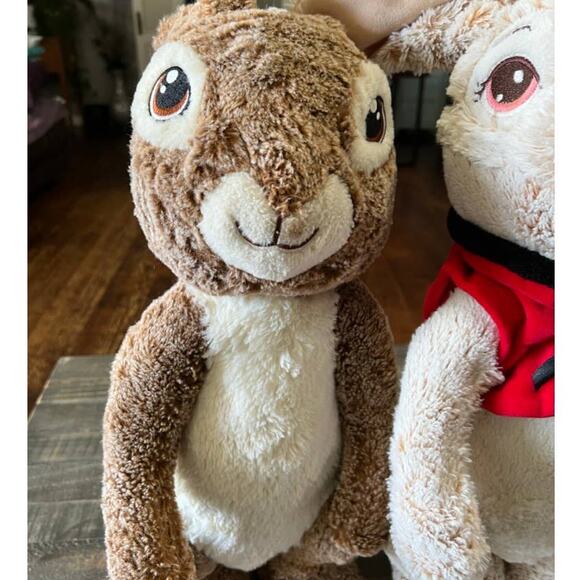 DanDee Peter Rabbit Plush Set OF 2 Easter Decor Porch Greeter 25" Stuffed Animal - Picture 2 of 9